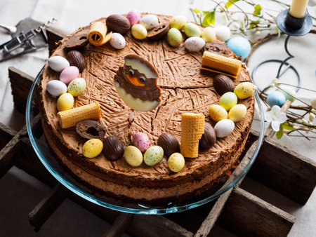 Easter cake closeup photo