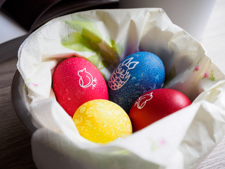 Easter eggsの写真素材