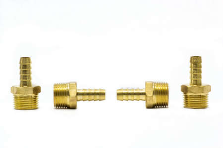 BRASS FITTING AND REDUCE FOR WATER AND GAS SYSTEM.の写真素材