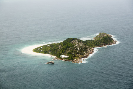 Cousine Island Aerial View, Seychellesのeditorial素材