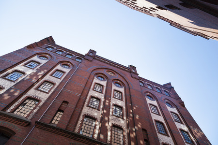 Old architecture in the Speicherstadt in Hamburg, Germany.のeditorial素材
