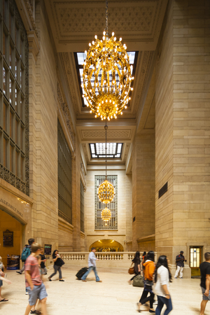 New York City - June 22: People inside Grand Central Station in New York on June 22, 2013のeditorial素材