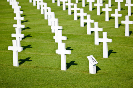 The American military cemetery Henri-Chapelle near Aubel in Belgium.のeditorial素材