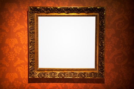 Classical frame on vintage backgroundの写真素材