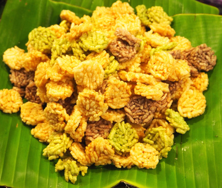 Thai rice snacksの写真素材