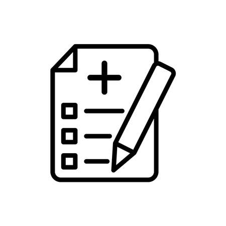 Medical sheet icon vector design template on white backgroundの写真素材