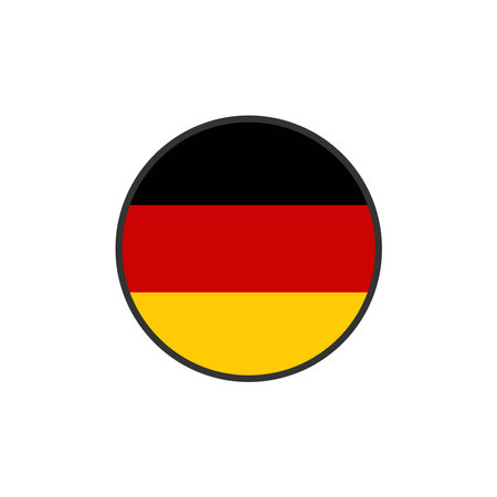 Germany flag icon vector design templates on white backgroundのイラスト素材