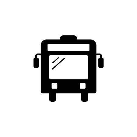 Bus icon vector design templates on white backgroundのイラスト素材