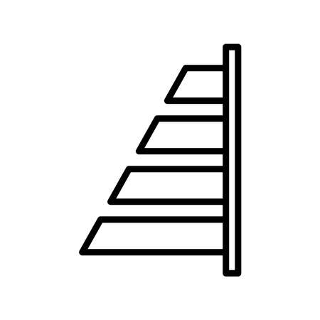 Chart icon vector design template on white backgroundのイラスト素材