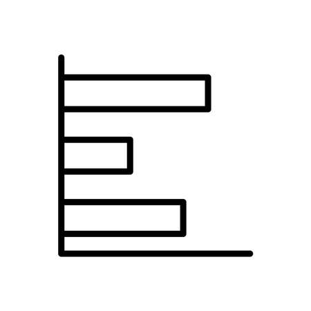 Chart icon vector design template on white backgroundのイラスト素材