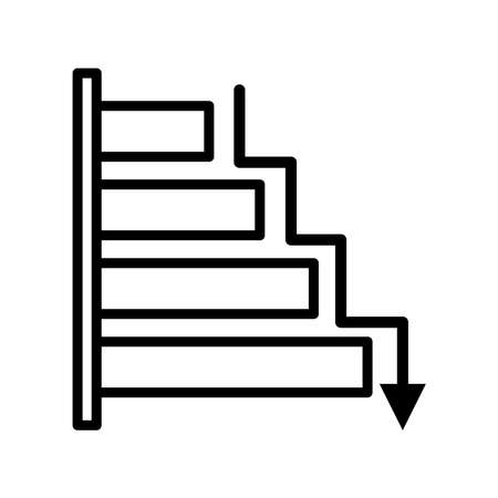 Chart icon vector design template on white backgroundのイラスト素材