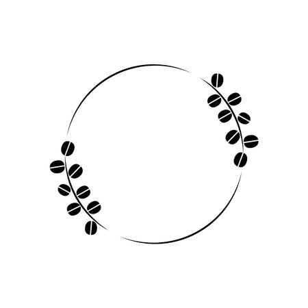 Botanical wedding frame elements design templatesのイラスト素材