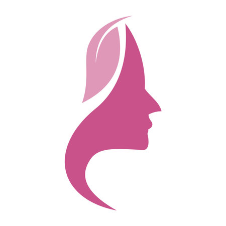 Beauty face logo design vector templatesのイラスト素材