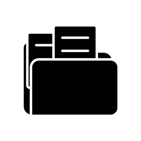 Folder icon vector design templates isolated on white backgroundのイラスト素材