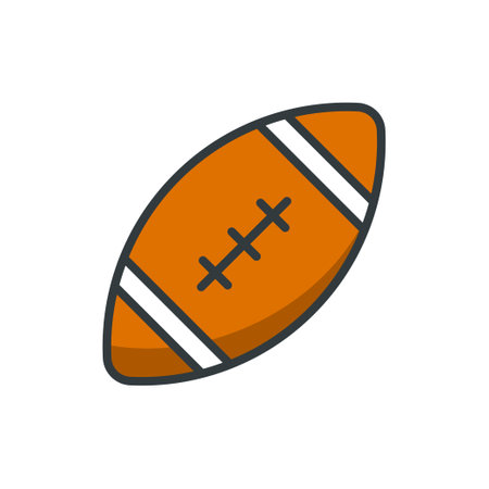 American football icon vector design templates isolated on white backgroundのイラスト素材