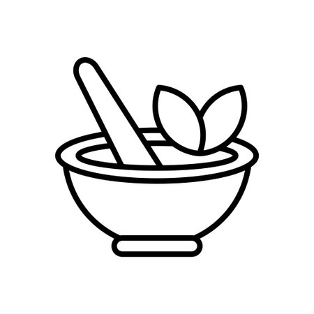 Mortar and Pestle icon vector design templates simple and modernのイラスト素材