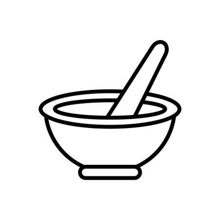 Mortar and Pestle icon vector design templates simple and modernのイラスト素材