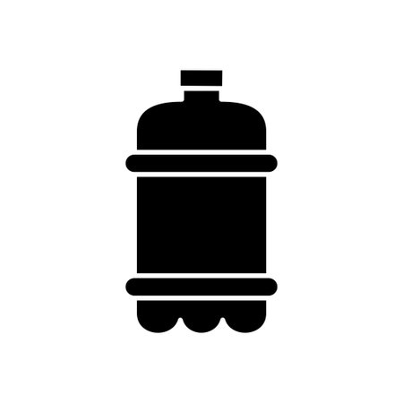 Plastic Bottle Icon vector design templates simple and modern concept isolated on white backgroundのイラスト素材