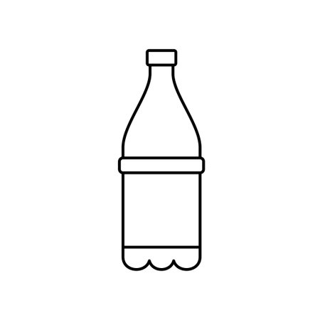 Plastic Bottle Icon vector design templates simple and modern concept isolated on white backgroundのイラスト素材