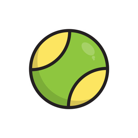 Tennis Ball icon vector design templates isolated on white backgroundのイラスト素材
