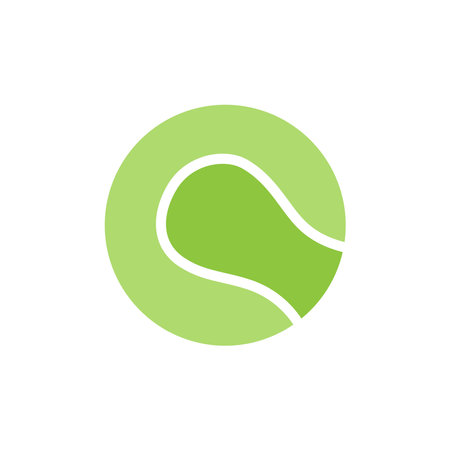 Tennis Ball icon vector design templates isolated on white backgroundのイラスト素材