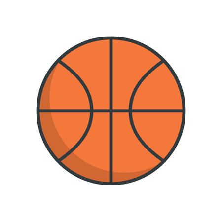 Basketball icon vector design templates simple and modern isolated on white backgroundのイラスト素材