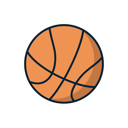 Basketball icon vector design templates simple and modern isolated on white backgroundのイラスト素材