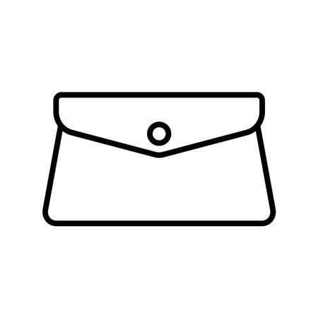 Clutch bag icon vector design templates isolated on white backgroundのイラスト素材