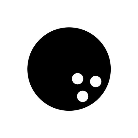Bowling Ball icon vector design templates isolated on white backgroundのイラスト素材