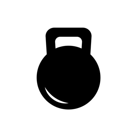 Kettle Bell icon vector design templates simple and modern isolated on white backgroundのイラスト素材