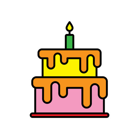 Birthday Cake icon vector design templates simple and modern concept