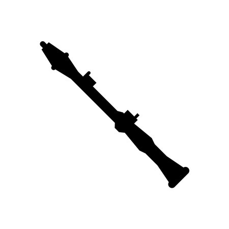 Rocket launcher icon vector design templates simple and modern isolated on white backgroundのイラスト素材