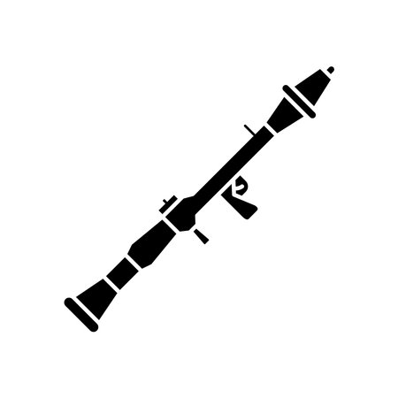 Rocket launcher icon vector design templates simple and modern isolated on white backgroundのイラスト素材