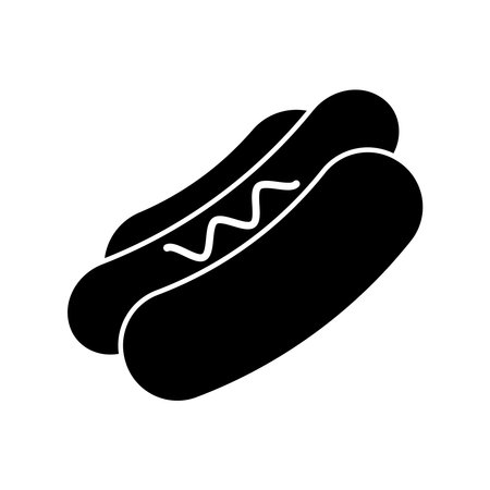 Hot dog icon vector design templates simple and modern conceptのイラスト素材