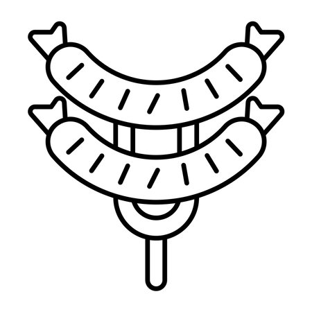 Sausage icon vector design templates simple and modern conceptのイラスト素材