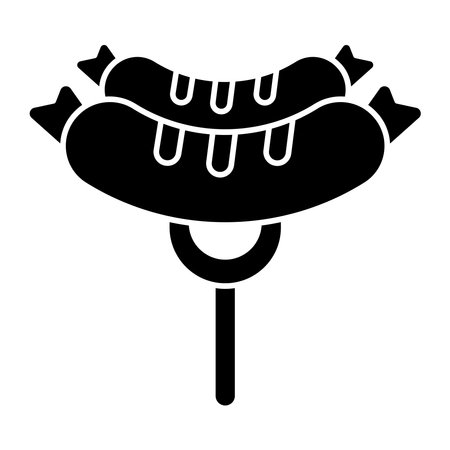 Sausage icon vector design templates simple and modern conceptのイラスト素材