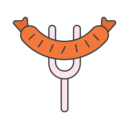 Sausage icon vector design templates simple and modern conceptのイラスト素材