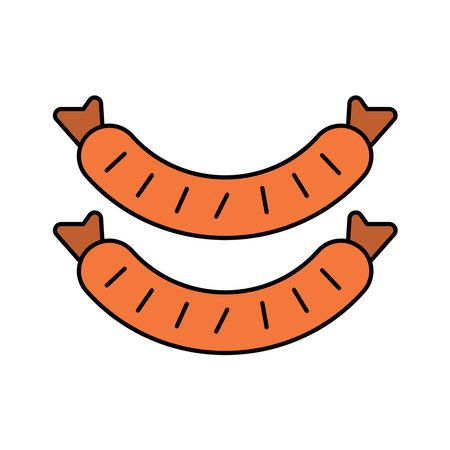 Sausage icon vector design templates simple and modern conceptのイラスト素材