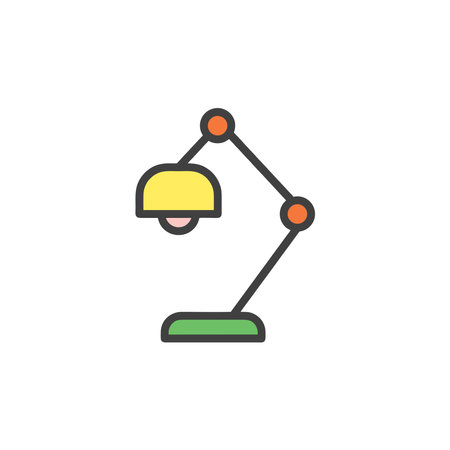 Desk Lamp icon vector design templates simple and modernのイラスト素材