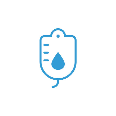 Blood donation flat color icon. Isolated on white background. Vector illustrationのイラスト素材