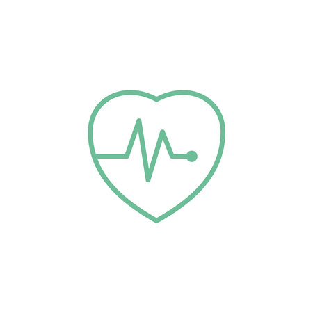 Heartbeat line icon. Heartbeat vector icon. Heartbeat vector icon