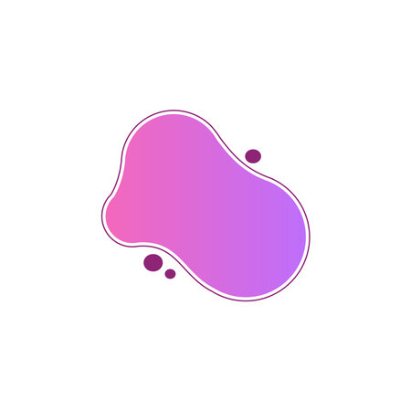 Fluid liquid abstract shape element vector design templates simple and modern conceptのイラスト素材