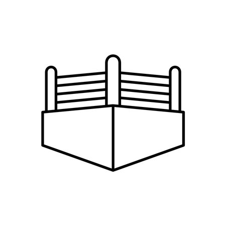 Boxing ring icon vector design templates simple and modern conceptのイラスト素材