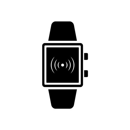 Smart watch icon vector design templates simple and modern concept isolated on white backgroundのイラスト素材