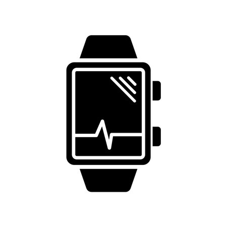 Smart watch icon vector design templates simple and modern concept isolated on white backgroundのイラスト素材
