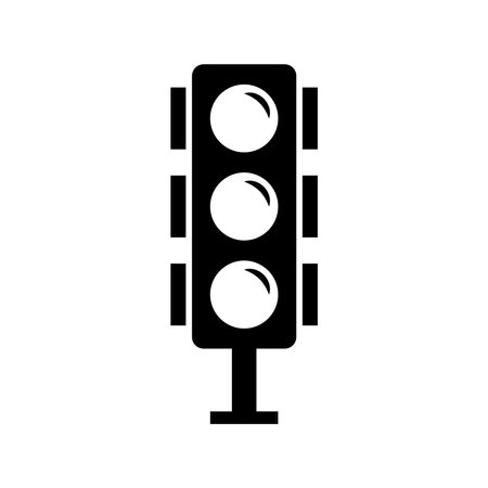 Traffic Light icon design templates simple and modern concept, isolated on white backgroundのイラスト素材