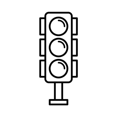 Traffic Light icon design templates simple and modern concept, isolated on white backgroundのイラスト素材