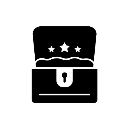 Treasure chest icon vector design templates simple and modern conceptのイラスト素材
