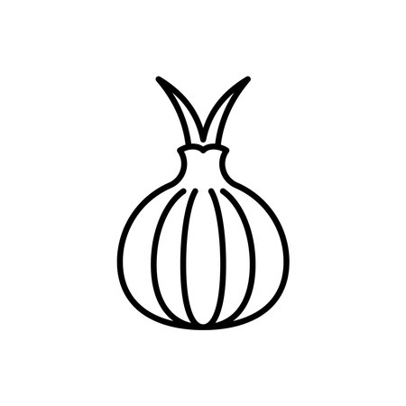 Onion icon flat design vector design templates isolated on white backgroundのイラスト素材