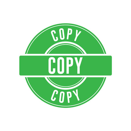 Copy Rubber stamp icon vector design templates simple and modern concept, isolated on white backgroundのイラスト素材